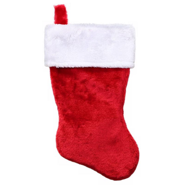 Dyno 1171343-1AC Red/White Plush Christmas Stocking, 17.5 in.