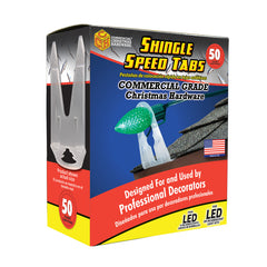 Adams Shingle Speed Tabs Light Clips Clear Polypropylene 50 pk 258287