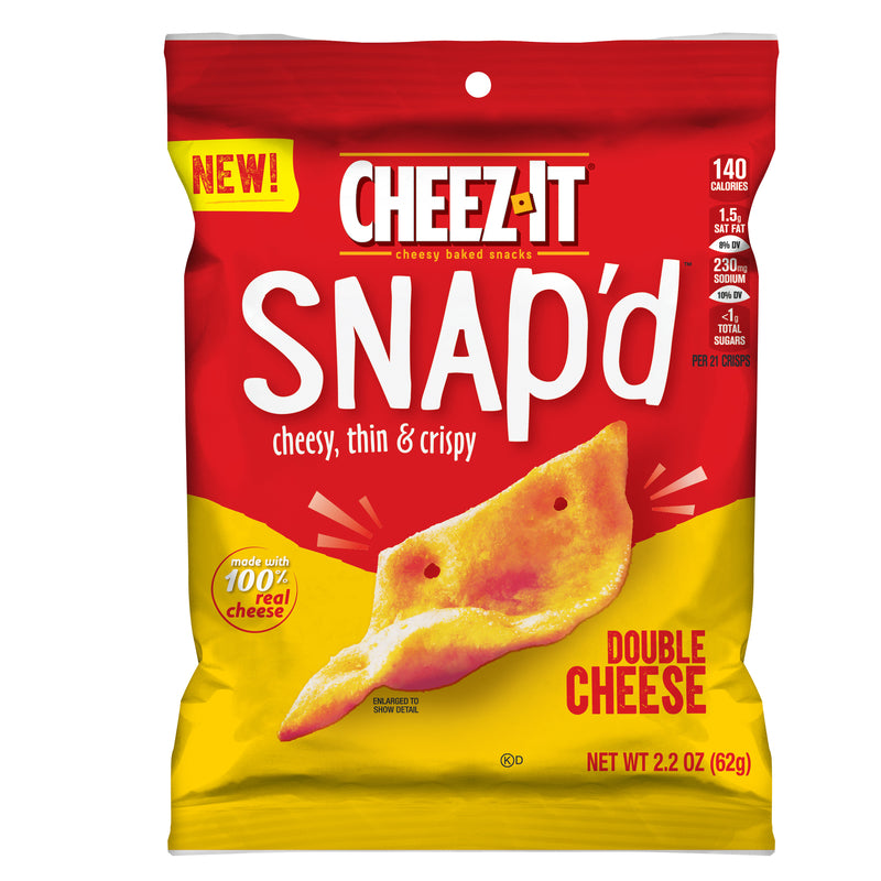 Cheez-It, Snap'd Double Cheese, 2.2 Ounce