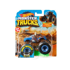 Hot Wheels Monster Trucks, 1 Toy Truck in 1:64 Scale & 1 Crushable Car, Vehicle Play for Kids & Collectors (Styles May Vary) FYJ44