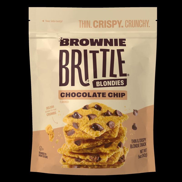 Sheila G's Blondie Chocolate Chip Brownie Brittle 5 oz. Bagged - Total Qty: 1212 SG1274 (12-Pack)