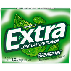 EXTRA Spearmint Back To School Sugar Free Chewing Gum Back to School Supplies, 15 Stick Pack 110474