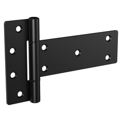 National Hardware N166-035 6-in Industrial T Black Gate Hinge, 2 Count