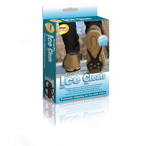 Ideas In Motion Tread Pro Unisex Ice Cleats 1-Size Fits All Black - Case of: 1 IC-12-2891
