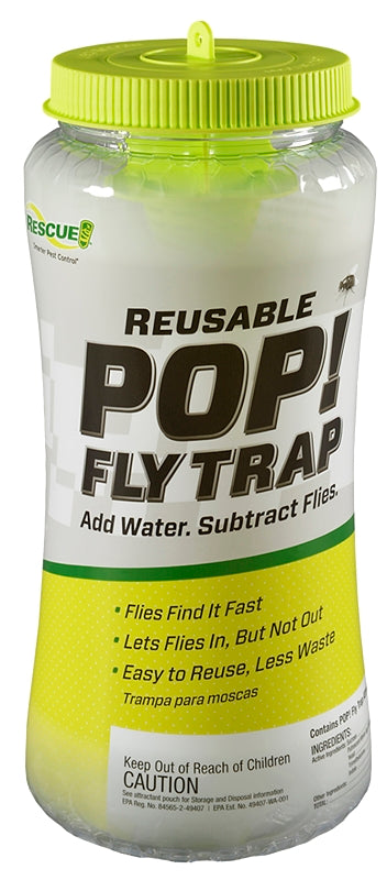 RESCUE! POP! Fly Trap – Large Reusable Fly Trap for Outdoor Use
