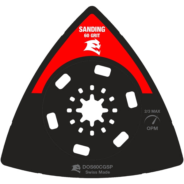 Diablo 3-1/2 in. 60-Grit Starlock Carbide Grit Oscillating Sanding Plate DOS60CGSP