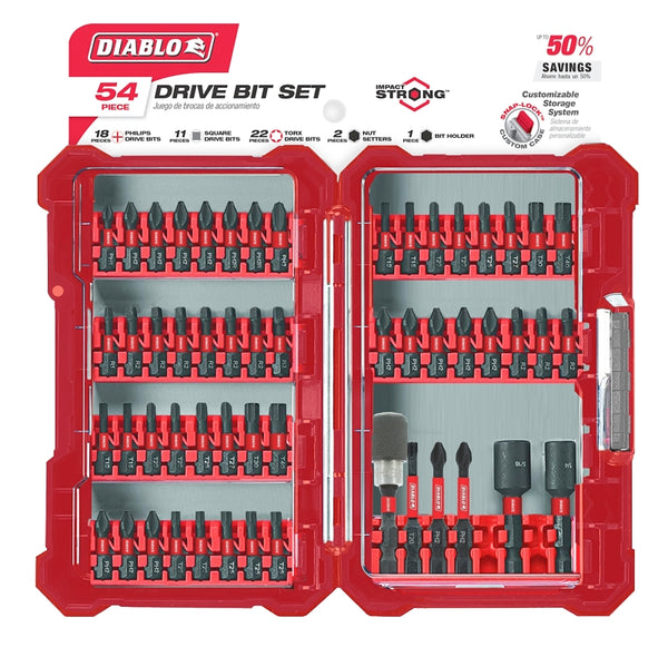 Freud Diablo 54 pc Screwdriving Set (54-Piece) DSC-S54