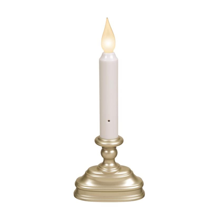 Xodus Innovations FPC1320P Battery Operated 9 inch Window Candle with Tilt to Change Flame Color and Dusk to Dawn Light Sensor Timer, Silver/Pewter