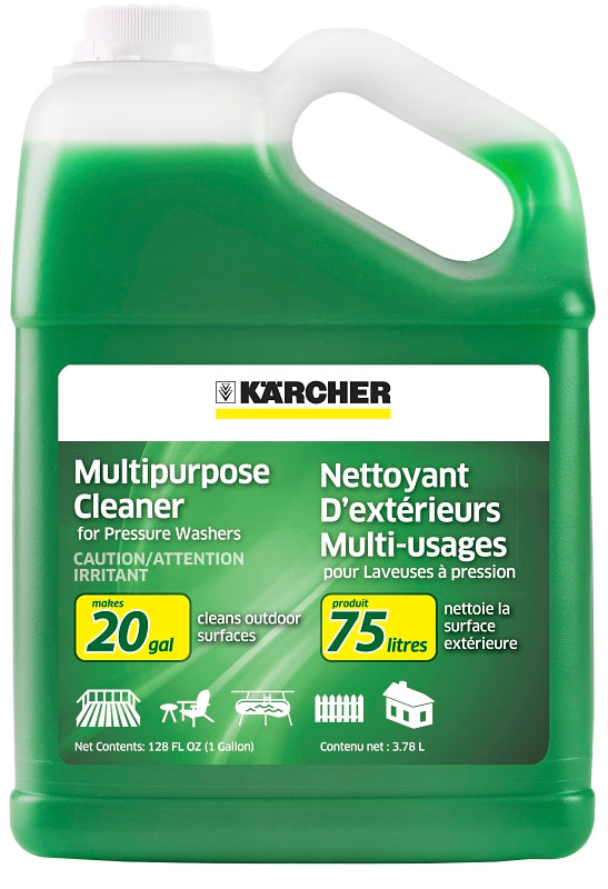 Kärcher Multi Purpose Pressure Washer Detergent, Removes Dirt and Grime from Fences, Siding, Patios, Driveways, Sidewalks, Concrete and More, Highly Concentrated, Makes up to 20 gal of Cleaner