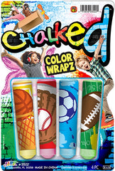 Ja-Ru 9045903 Wrapz Sidewalk Chalk, Multi Color - 4 Piece 3522