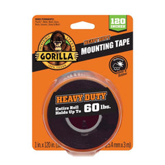 Gorilla Heavy Duty, Extra Long Double Sided Mounting Tape, 1" x 120", Black, (Pack of 1) 102441