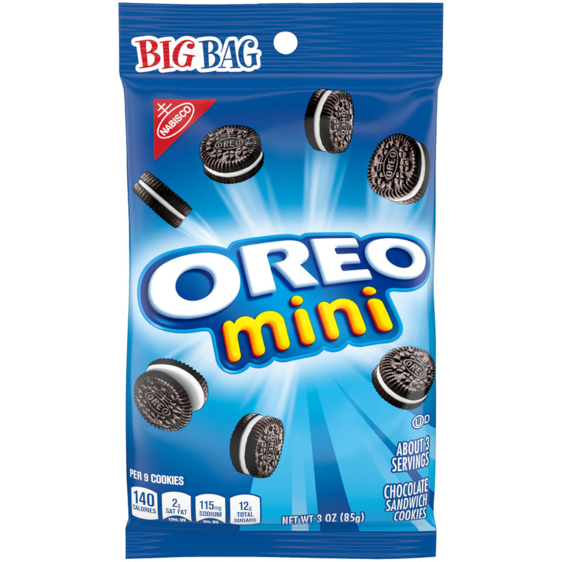OREO Minis Chocolate Sandwich Cookies, 12 - 3 oz Bags