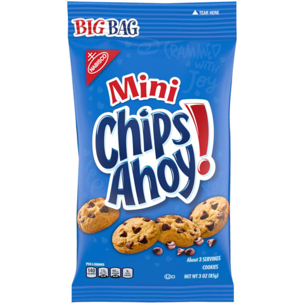 Oreo CHIPS AHOY! Mini Original Chocolate Chip Cookies, Big Bag, 3 oz 111078