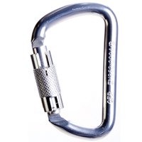 Guardian Fall Protection 01813-A 3-Inch Locking Aluminum Carabineer with 3/4-Inch Gate 01813-S/01837