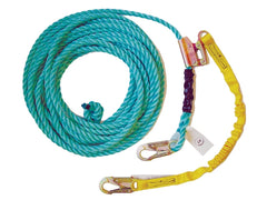 Guardian Fall Protection 01320 VLA-50 Poly Steel Vertical Lifeline Assembly, 50-Foot