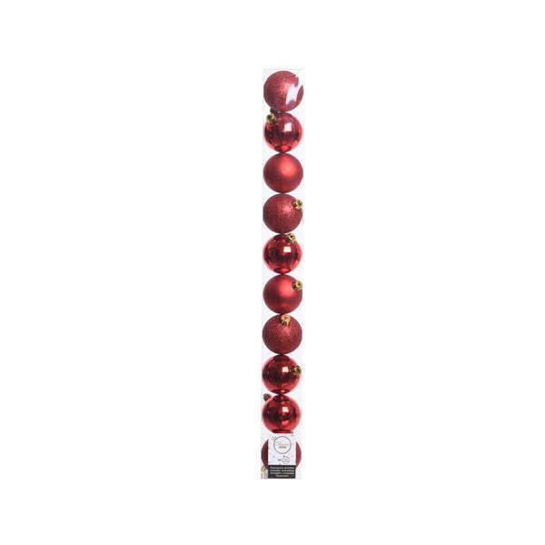Decoris Spheres mm.60-cf.10 Red 20172 (16-Pack)