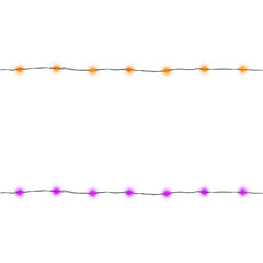 Celebrations Hallwn Orange Lights MIC12ASTBORPLA (12-Pack)