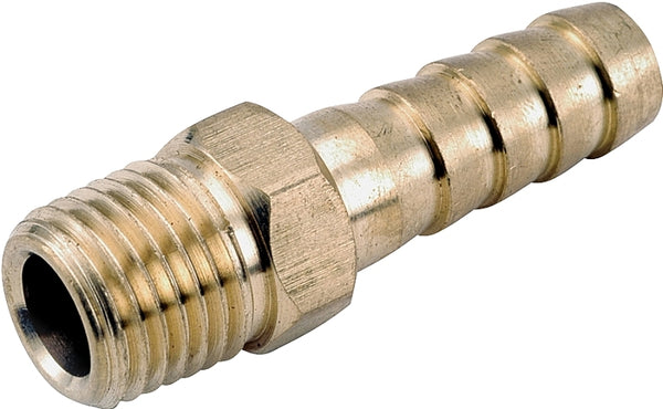 Anderson Metals 757001-0804 1/2-Inch by 1/4-Inch Low Lead Male Hose Barb, Brass