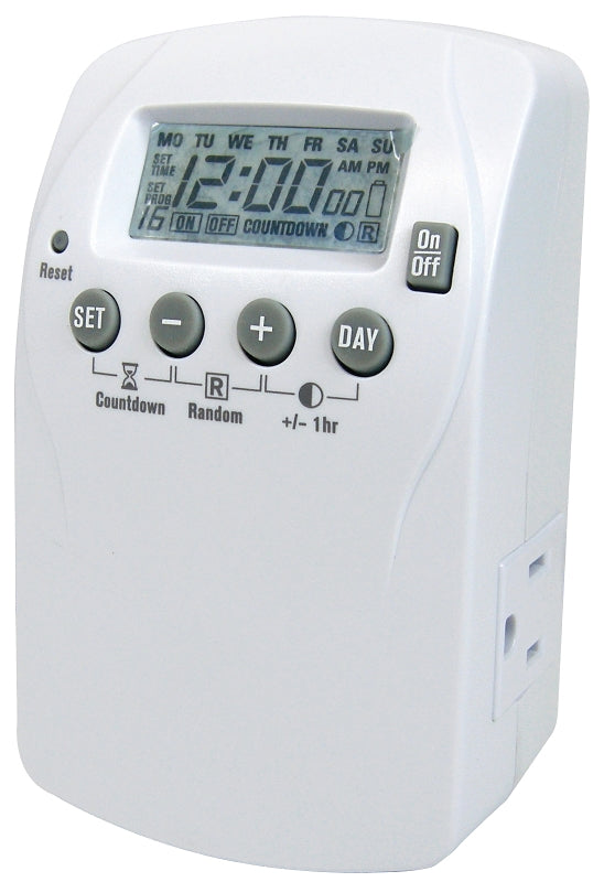 POWER ZONE TNDHD002 Powerzone Heavy Duty Indoor Timer, 7 Day