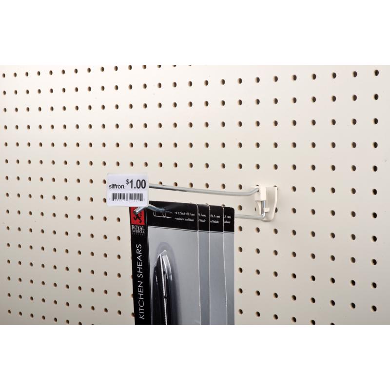 SIFFRON 6 in. Silver Metal Peg Hook 10 Each