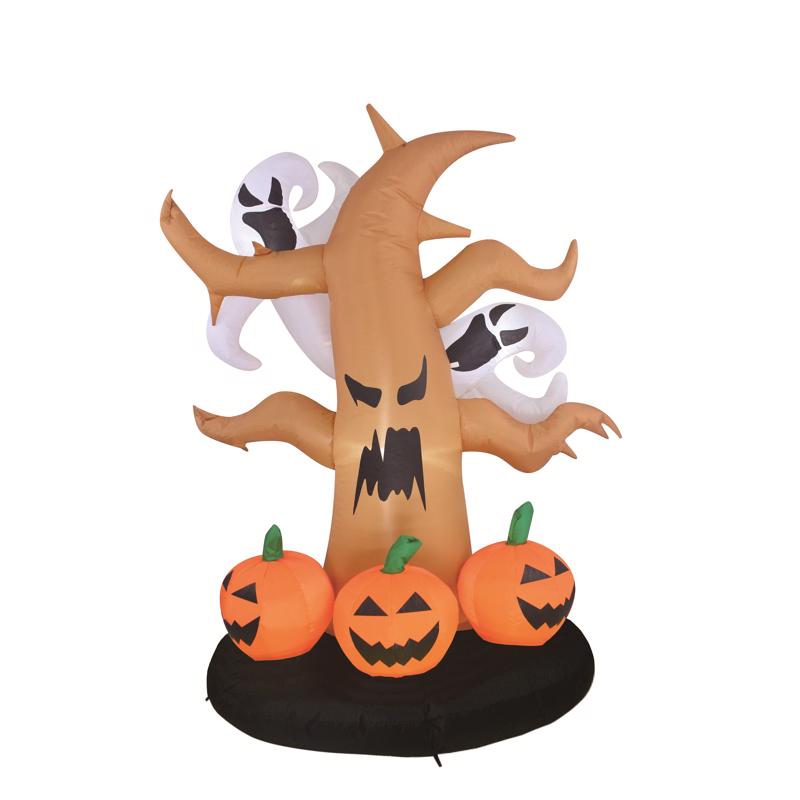 Celebrations 6 ft. Prelit Ghost and Pumpkin Inflatable MY-23HT562