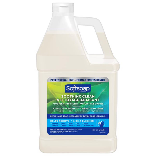 Softsoap Liquid Hand Soap Refill, Soothing Clean, Aloe Vera Fresh Scent - 1 gallon 61036483
