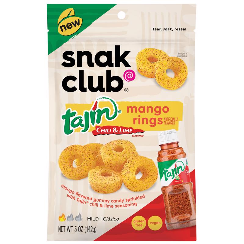 Snak Club Tajin Mango Rings, 5oz