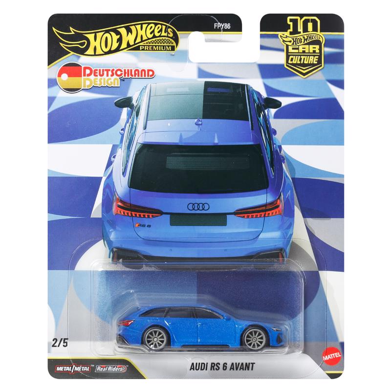 Hot Wheels Car Culture Vehicle, Premium 1:64 Scale Die-Cast Toy Car or Truck with Real Riders Tires & Metal/Metal Body & Chassis (Styles May Vary) (5-Pack)
