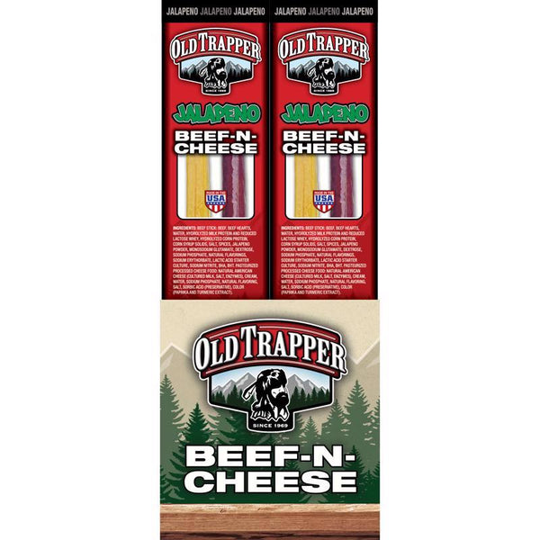 Old Trapper Beef n Cheese Jalapeno Stick 1.3oz 30214T