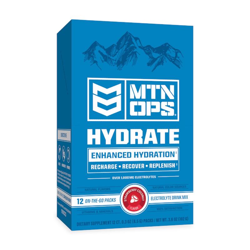 Mtn Ops Hydrate Powder - Strawberry Coconut Single Trail Pack