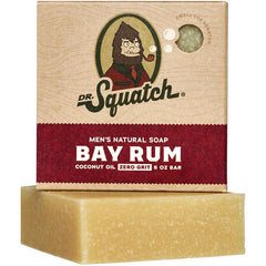 Dr. Squatch All Natural Bar Soap for Men with Zero Grit, Bay Rum WH-BAR-BRM-01