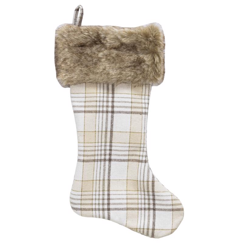 Dyno 9096152 20 in. Plaid Christmas Stocking - Pack of 12