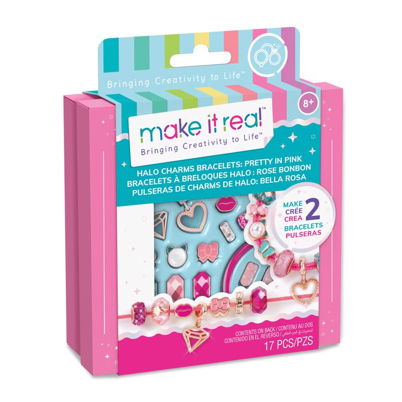 Make It Real Halo Charms Bracelets: Pretty in Pink 1708