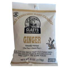 Claeys 626 Old Fashioned Ginger Hard Candy, 6 oz
