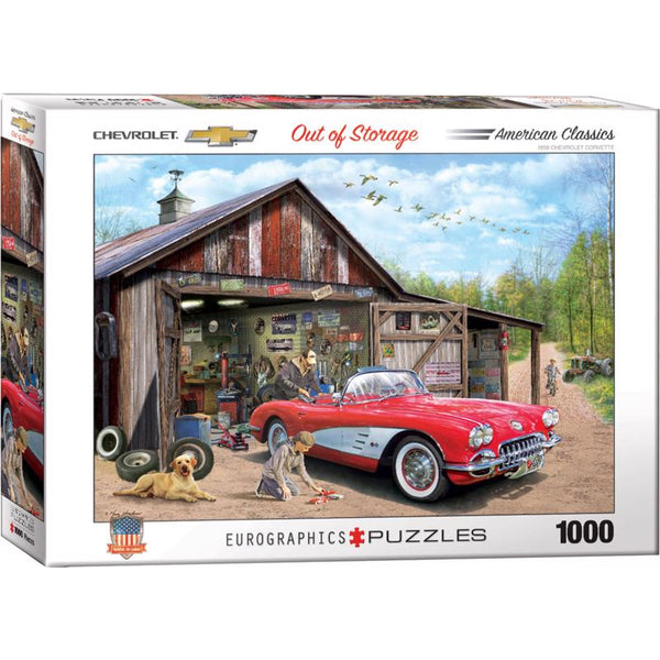 EuroGraphics Out of Storage (1959 Corvette) by Greg Girdano 1000-Piece Puzzle 6000-5447