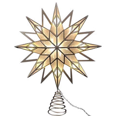 Celebrations 49926-71 LED Warm White Star Tree Topper 12 in