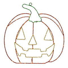 Celebrations Multicolored LED Prelit Smiling Pumpkin Halloween Decor 14-03040A