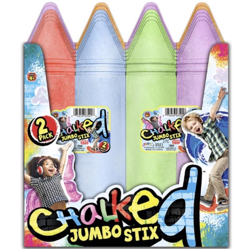 JaRu Chalk Jumbo STIX 2 PK