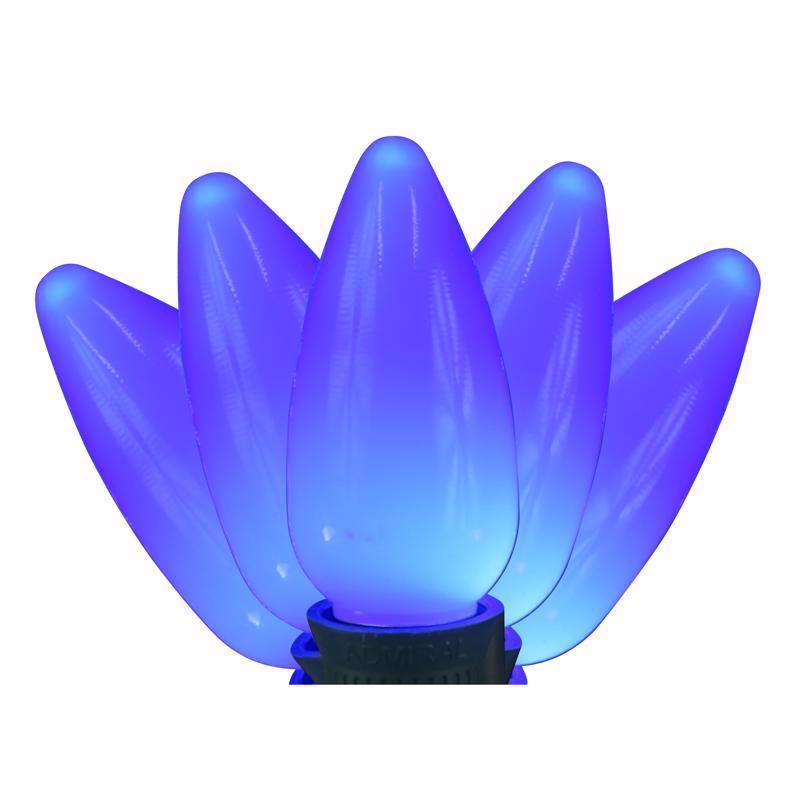 Holiday Bright Lights 9107056 LED PS C9 Christmas Light Bulbs Blue - 25 Count