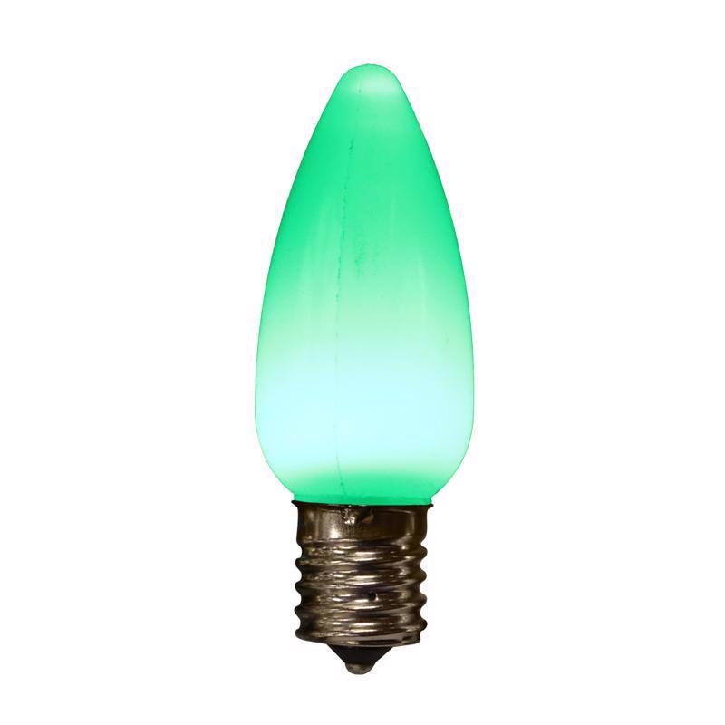 Holiday Bright Lights 9107057 LED PS C9 Green Christmas Light Bulbs - 25 Count