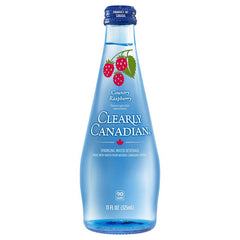 Clearly Canadian 325R-US-108P Raspberry Sparkling Spring Water 11 fl oz Bottle