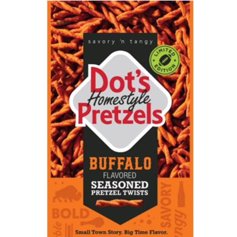 DOT'S HOMESTYLE PRETZELS Buffalo Seasoned Pretzel Twists, 5 oz bag