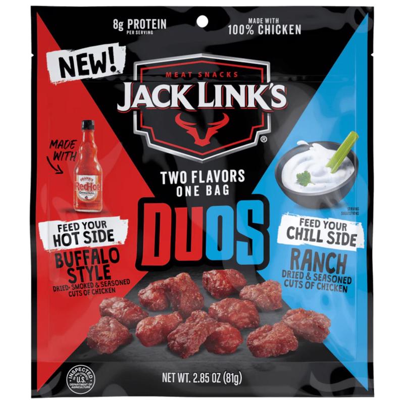 Jack Links, Buffalo Style Ranch Beef Sticks Duos, 2.85 Ounce