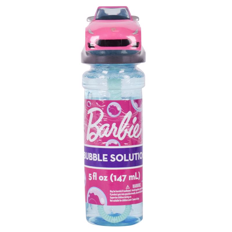 Barbie™ Bubble Bottle – 5oz Bubble Solution with Convertible Topper and Bubble Wand, Non-Toxic Kids Outdoor Bubbles, Imaginative Play, Ages 3+