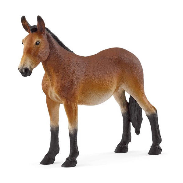 Schleich Farm World - Large 5" Mule Toy for Kids. Realistic, Hand-Painted Farm Animal Toys for Boys and Girls. Fun Educational Figure for Screen-Free, Imaginative Learning for Children Ages 3+ 14887 14889
