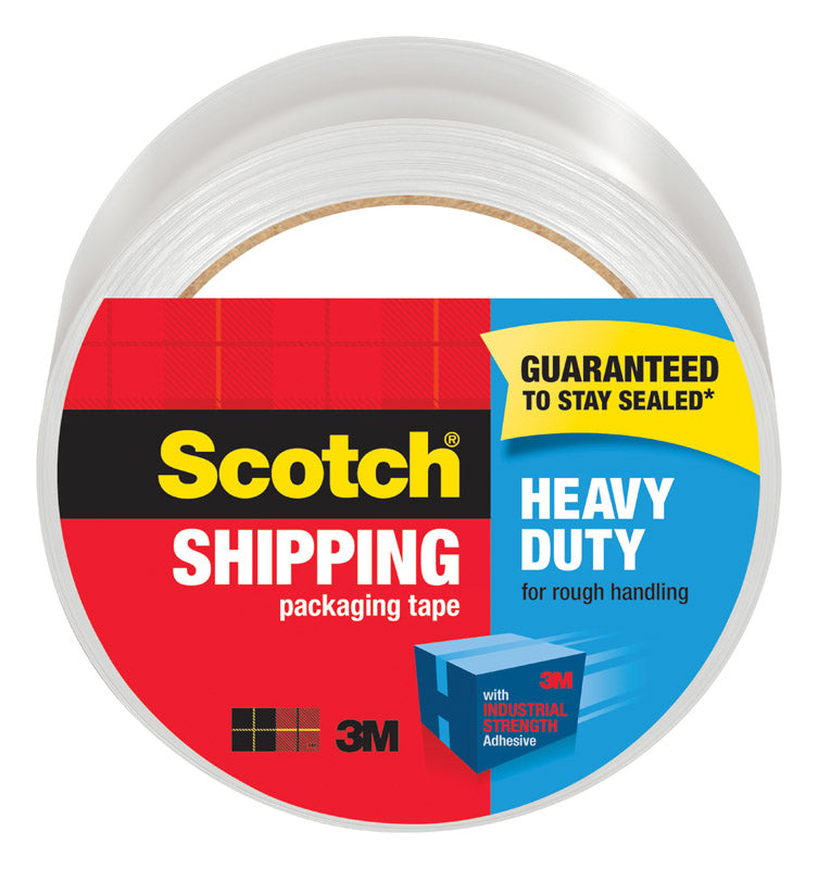 Scotch Heavy Duty Shipping Packing Tape, Clear, Shipping and Packaging Supplies, 1.88 in. x 54.6 yd., 1 Tape Roll 3850
