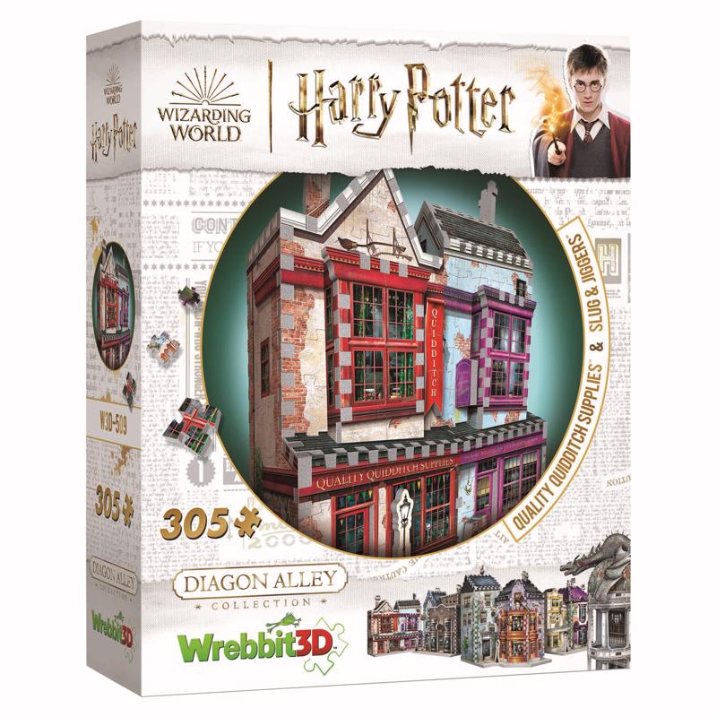 Wrebbit3D Harry Potter 3D Puzzle Model of Quality Quidditch Supplies and Slug and Jiggers | 305 Jigsaw Puzzle Pieces | Build and Journey Through The Wizarding World