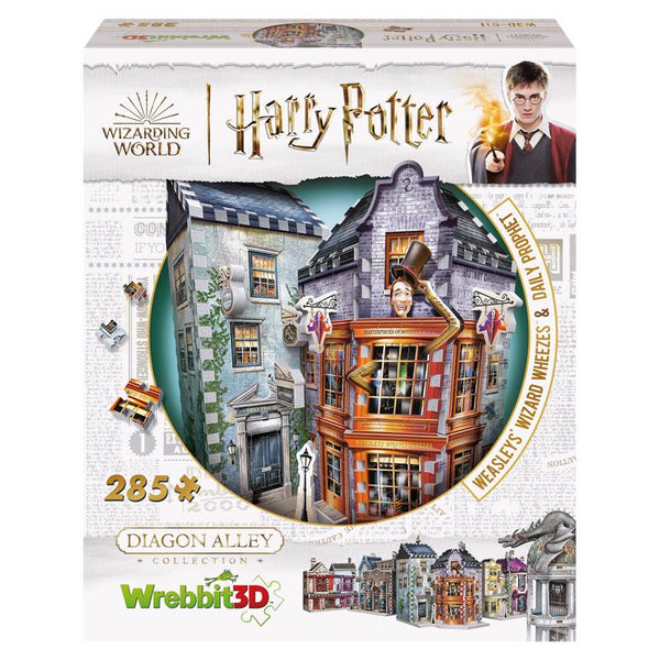 WREBBIT 3D - Harry Potter Weasleys' Wizard Wheezes & Daily Prophet 3D Jigsaw Puzzle (285 Pieces) W3D-0511