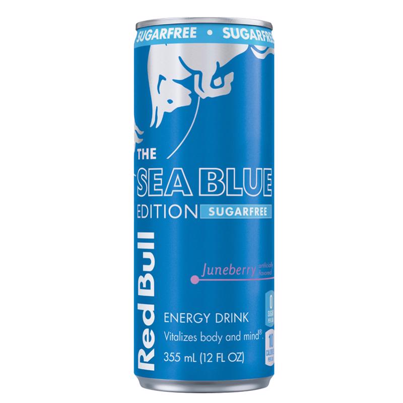 Red Bull Sugar Free Energy Drink, The Sea Blue Edition, Juneberry, 12 Fl Oz