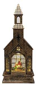 Hometown Holidays Church Glistening BRZ 13.5IN 92814